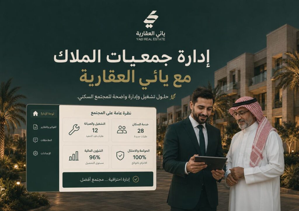 إدارة جمعيات الملاك مع يائي العقارية