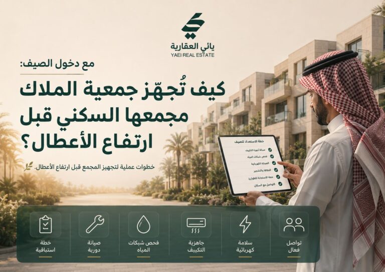 مع دخول الصيف: كيف تُجهّز جمعية الملاك مجمعها السكني قبل ارتفاع الأعطال؟