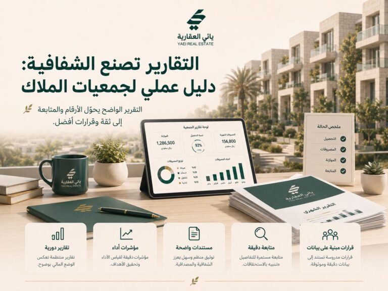 التقارير تصنع الشفافية – دليل عملي لاتحاد ملاك