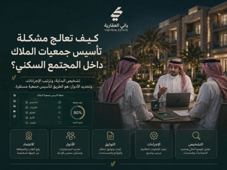 كيف تعالج مشكلة تأسيس اتحاد ملاك داخل المجتمع السكني؟