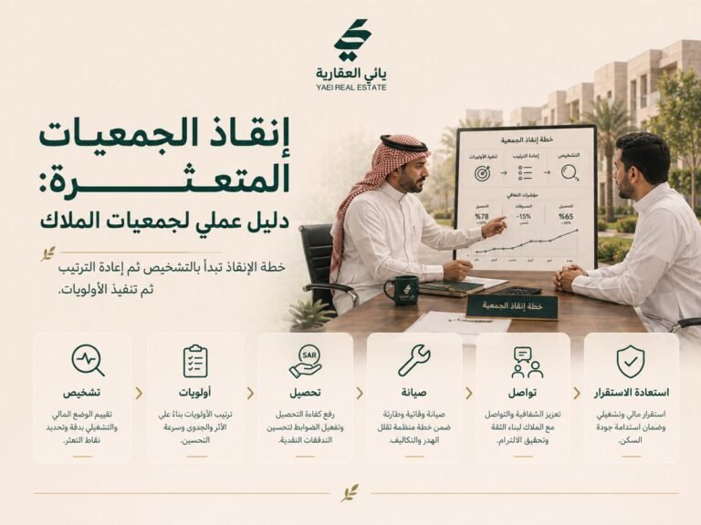 إنقاذ اتحاد ملاك المتعثر – دليل عملي لاتحاد ملاك