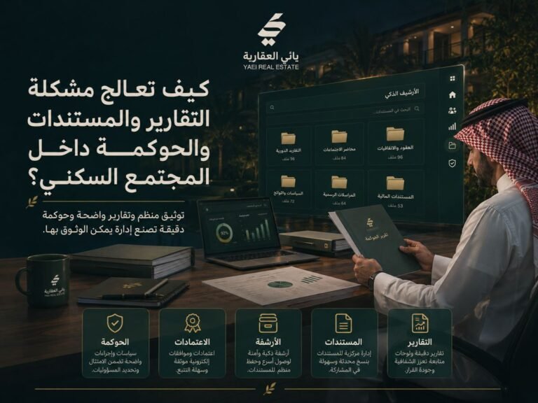 كيف تعالج مشكلة التقارير والمستندات والحوكمة داخل المجتمع السكني؟