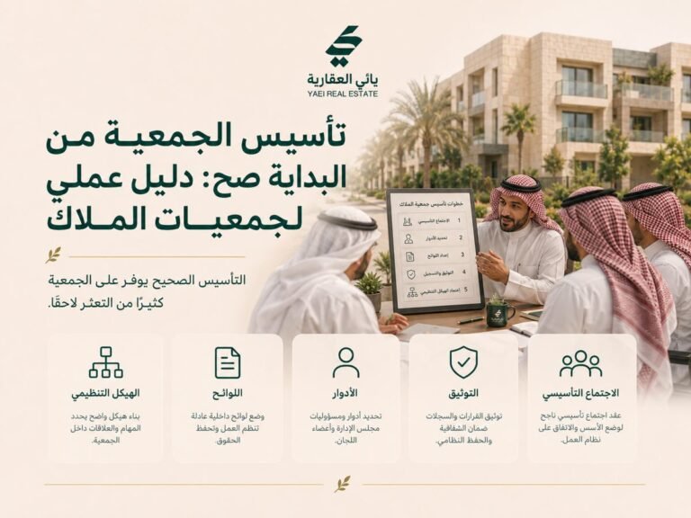 تأسيس اتحاد ملاك من البداية صح – دليل عملي لاتحاد ملاك